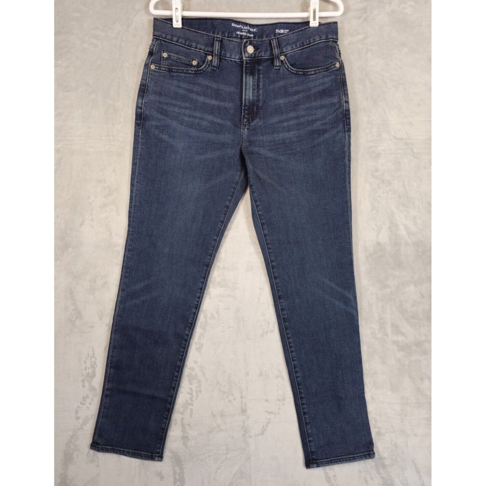 Banana Republic Travel Jeans Slim Fit Mens 32x9 Blue Flex Stretch Dark Wash